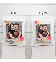 Kişiye Özel 40x40 resimli yastık çift yüzey