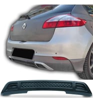 Renault Megane 3 Difüzör Difizör Plastik Parlak Siyah Servis Model Izgaralı Arka-bodykit-ek-karlık