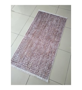 EVALİFE 8214 KAHVE KAYMAZ DERİ TABAN HALI 80X150 CM