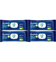 Prosafe Hasta Vücut Temizleme Islak Mendil Havlu 48 Yaprak XL (4 Lü Set) Plastik Kapak