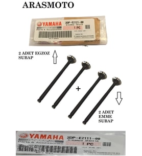 Nmax 125 - 150 Subap Takımı 4 Adet Orjinal (Emme Ve Egzoz 4 Sibop ) _Supermoto (Renksiz)