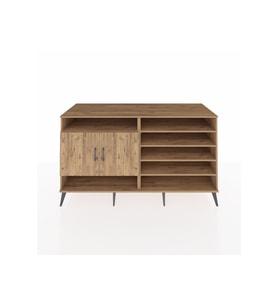 Kronos Konsol 7 Raflı 2 Kapaklı 176x59x99 Çam-Çam