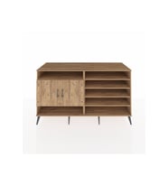 Kronos Konsol 7 Raflı 2 Kapaklı 176x59x99 Çam-Çam