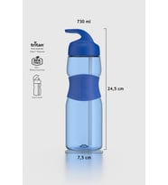 Renga Moly Silikon Detaylı 730 ml Pipetli Tritan Matara 912116 Mavi