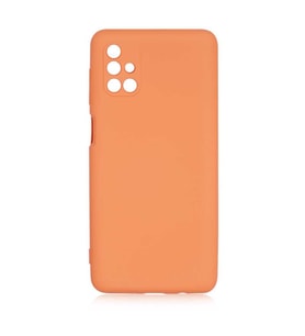 Samsung Galaxy M51 Kılıf Orj Lansman Serisi Pürüzsüz Esnek Kadife İç Kısım (Turuncu)