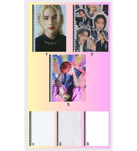 A4 defter 3 adet çizgili + kareli + çizgisiz büyük boy 21*29 cm süper set
