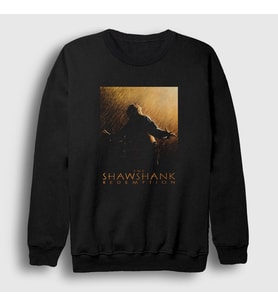 Presmono Unisex Siyah Poster The Shawshank Redemption Sweatshirt 461243tt