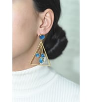 Kadir Jewellery 22 Ayar Altın Kaplama Kadın Sallantılı Küpe -El İşçiliği Ve Hipoalerjenik Küpe