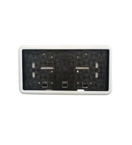 Çerçeveli Dikdörtgen Plakalık Plaka Altlığı Beyaz 32X17cm 1 Adet