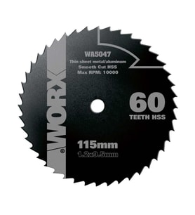 WORX WA5047 115x9,5mm Alüminyum, PVC, Sac Kesme, Daire Testere Bıçağı