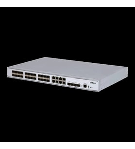 Dahua S5436-24gf8gt4x, 36 Port, 24 Port Gigabit Sfp, 8 Port Gigabit Lan, 4 Port 10 Gigabit Sfp, Yö