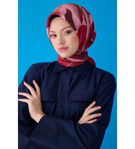 Saf Twill İpek Eşarp 4108D-88
