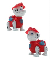 Yürüyen Köpek Pilli Işıklı Sesli Paw Patrol Marshall Figür Benzeri Yürüyen Köpek  (Kırmızı)