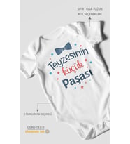 Teyzesinin Küçük Paşası Kısa Kollu Bebek Body