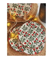 Yeniyıl 2025 Nar Çiçeği 6lı Pasta Set-19 cm.