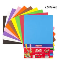 Bigpoint Yapışkanlı Eva 20x30cm Karışık 10 Renk x 5 Paket