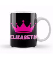 Elizabeth Name personalized Custom   vintage Retro Rainbow Style Design Gift Baby Gift For Her Kupa Bardak Porselen