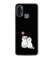 Infınıx Hot 9 Play Kılıf Silikon Desen Özel Seri Love Cats 1690