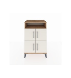 Hyperion Komodin 2 Raflı 4 Kapaklı 60x44x96 Çam-Aytaşı