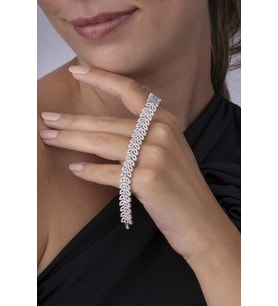 Gümüş Pazarım Özel Tasarım Kelebek Model 925 Ayar Gümüş Su Yolu Kadın Bileklik
