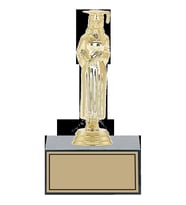 ODAK KUPA - Figürlü Kupalar - Mezuniyet Kadın Figürlü Kupalar FG-001 C - 17 cm