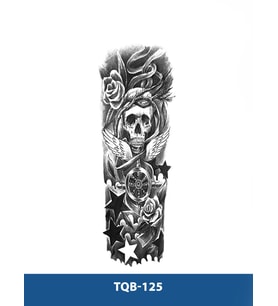 TQB-125 KURUKAFA VE DÜMEN DESEN GEÇİCİ KOL DÖVMESİ-TATTO
