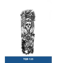 TQB-125 KURUKAFA VE DÜMEN DESEN GEÇİCİ KOL DÖVMESİ-TATTO
