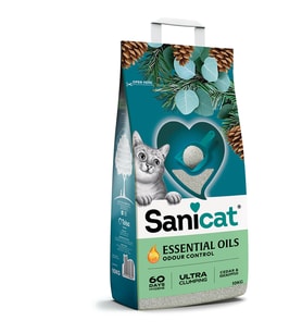 Sanicat Essential Oils Sedir Ve Okaliptus Kokulu Kedi Kumu 10 Kg