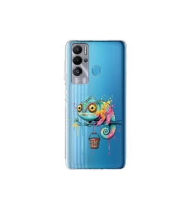 Tecno Pova Neo ile Uyumlu Splash Bukalemun Tasarımlı Şeffaf Silikon Kılıf