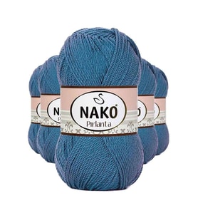 5 Adet Pırlanta Amigurumi El Örgü İpi Yünü Turkuaz 3409 - nako mudanis