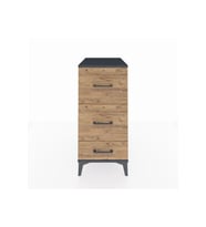 Kronos Komodin 3 Çekmeceli 44x59x96 Antrasit-Çam