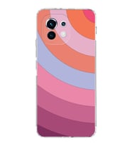 Xiaomi  Mi 11  Kamera Korumalı Kapak Renk Cümbüşü Tasarımlı Şeffaf  Kılıf