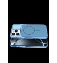 Pilelistore   Apple iPhone 16 Pro Max Bruma Magsafe Kapak - Mavi