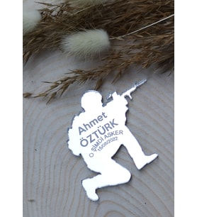 Asker Magnet Nikah Şekeri - Nişan Şekeri - Söz Şekeri - Düğün Magnet - Nişan Magnet - Söz Magnet - Yenidoğan Magnet - Doğum Magnet - Yaş Magnet 7cm