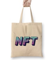 Non-Fungible Token Nft Crypto Currency Mining GIFT Bitcoin Ethereum Bez Çanta Uzun Saplı