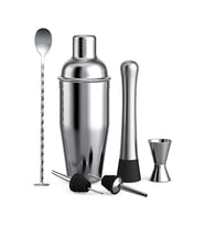 6 Parça Kokteyl Seti (750 ml) Avantajlı Paket, Paslanmaz Çelik Shaker