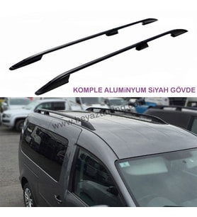 Volkswagen Caddy Üst Port Bagaj Tavan Çıtası Siyah 2003-2010