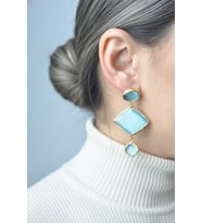 Kadir Jewellery 22 Ayar Altın Kaplama Kadın Sallantılı Küpe -El İşçiliği Ve Hipoalerjenik Küpe