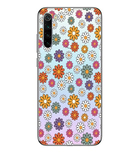 Redmi Note 8 Uyumlu Çiçek Desenli Şeffaf Telefon Kılıfı