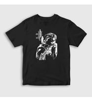 Presmono Unisex Çocuk Siyah Mic The Notorious BIG T-Shirt 41043tt