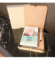 Mimar Ahşap Kutulu Defter Kalem Set 004