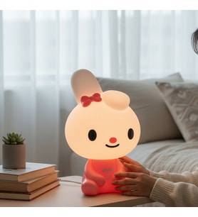 My Melody LED Gece Lambası Şarjlı Silikon Dokunmatik Çocuk Odası Masa Lambası