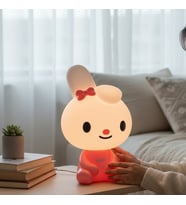 My Melody LED Gece Lambası Şarjlı Silikon Dokunmatik Çocuk Odası Masa Lambası