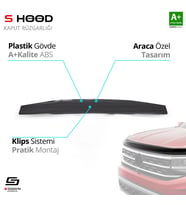 Nissan Uyumlu Pathfinder ABS Plastik Kaput Rüzgarlığı 2005-2014 A+Kalite Parça