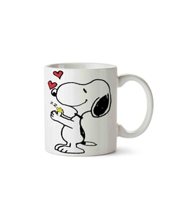Snoopy Love Kalp Zzzz Porselen Kupa Bardak