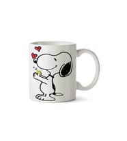 Snoopy Love Kalp Zzzz Porselen Kupa Bardak