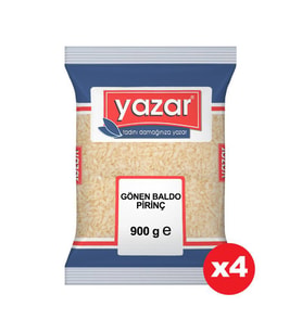 Yazar Gönen Baldo Pirinç 900 Gr. x 4 adet