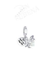 Fubena 925 Ayar Gümüş Karanlıkta Parlayan Ateşböceği Sallantılı Charm