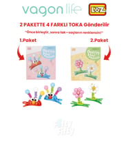 4'lü Saç Toka Seti Önce Birleştir,Sonra Tak (2 Paket 4 Adet Gönderilir) Yapı Toka Seti FF (Haki-Camel)