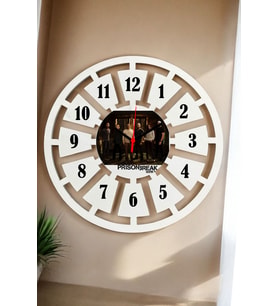 Prison Break Duvar Saati 40cm (Beyaz)